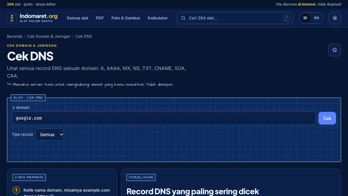 Alat Cek Keamanan Domain Online Gratis: Panduan Kali Linux Indonesia